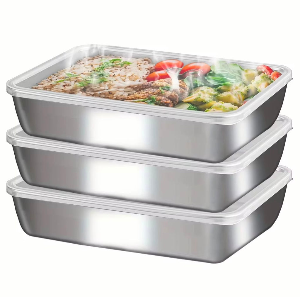 Boite de conservation d'aliments avec couvercle resistant aux variations de température du congélateur et du four pour la préparation et la conservation des aliments, compatibilité avec le lave-vaisselle
