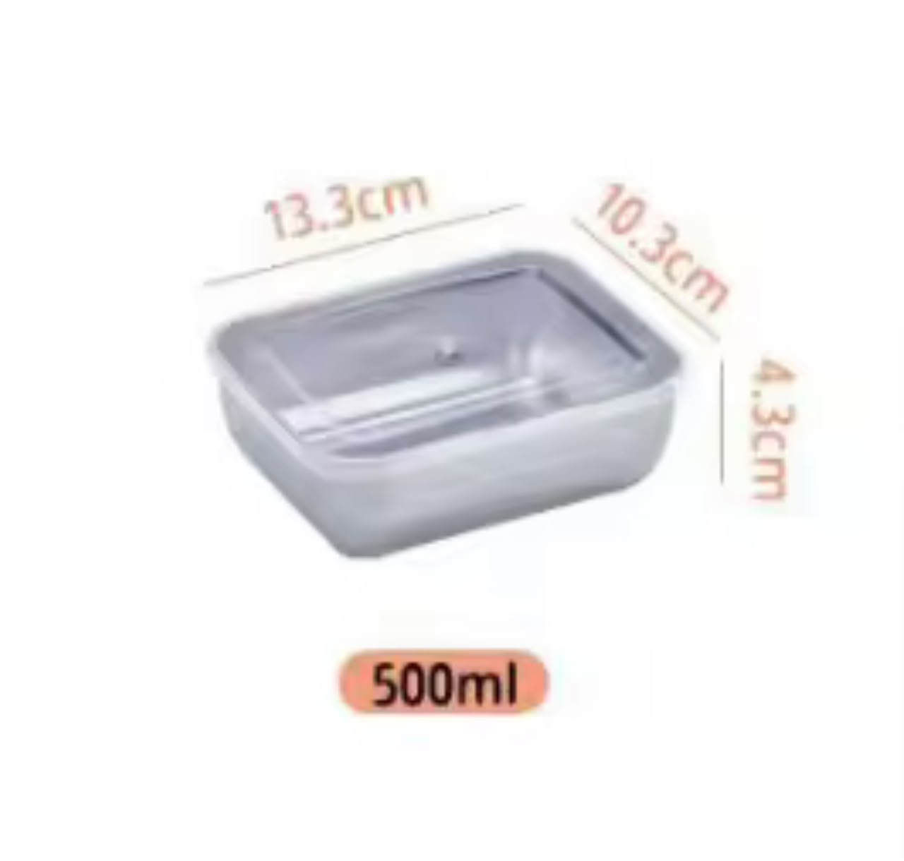 Boite de conservation d'aliments avec couvercle resistant aux variations de température du congélateur et du four pour la préparation et la conservation des aliments, compatibilité avec le lave-vaisselle