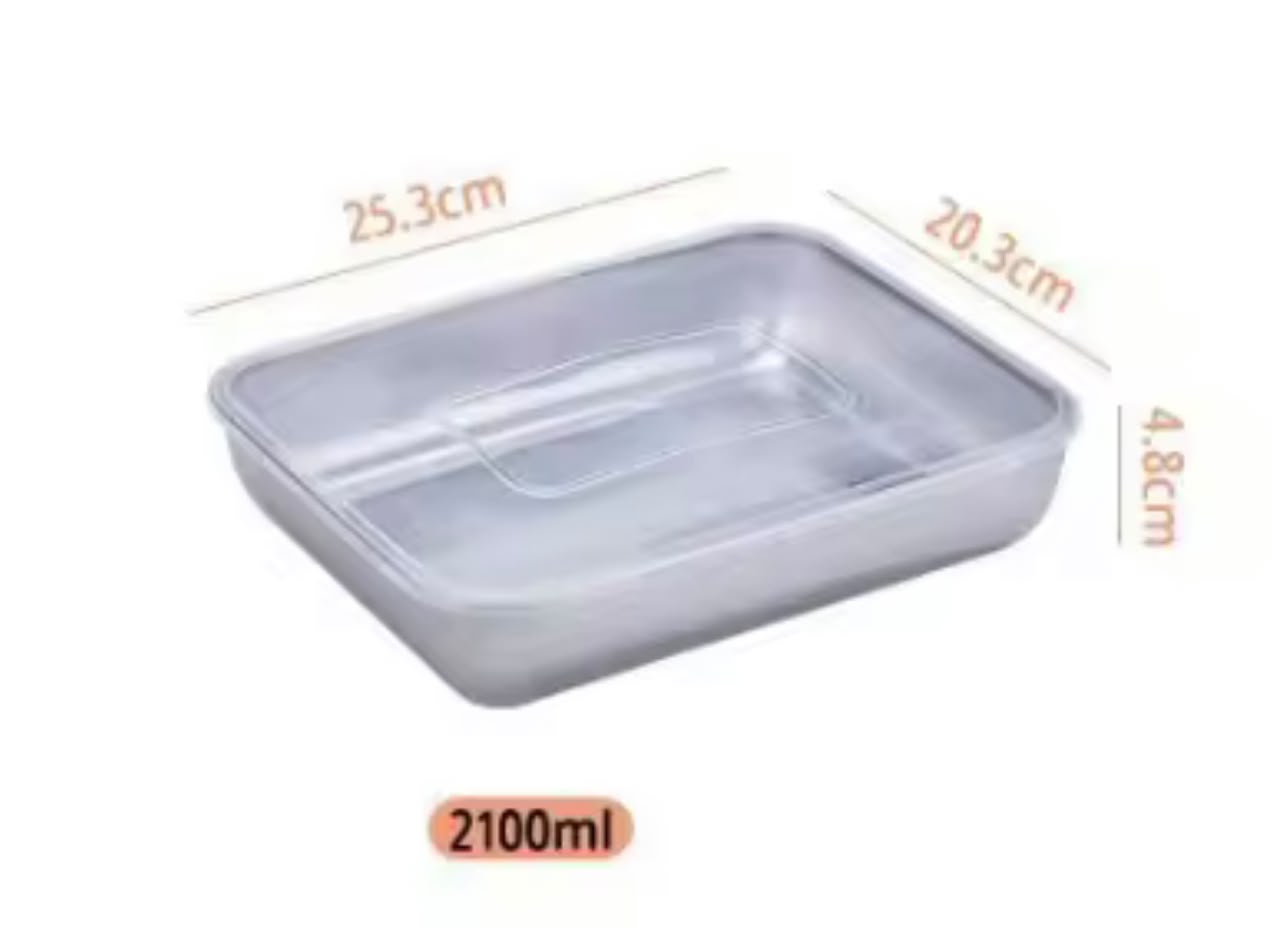 Boite de conservation d'aliments avec couvercle resistant aux variations de température du congélateur et du four pour la préparation et la conservation des aliments, compatibilité avec le lave-vaisselle