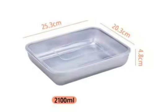 Boite de conservation d'aliments avec couvercle resistant aux variations de température du congélateur et du four pour la préparation et la conservation des aliments, compatibilité avec le lave-vaisselle